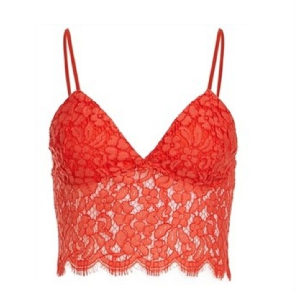 Bardot Sienna Floral Lace Bralette Crop Top